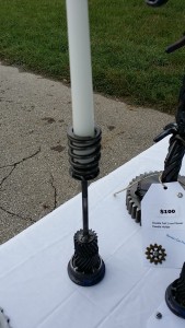 Gear candle stick holder